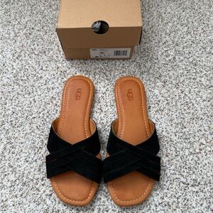 UGG Women’s Kenleigh Slide Size 7 NIB Black Suede